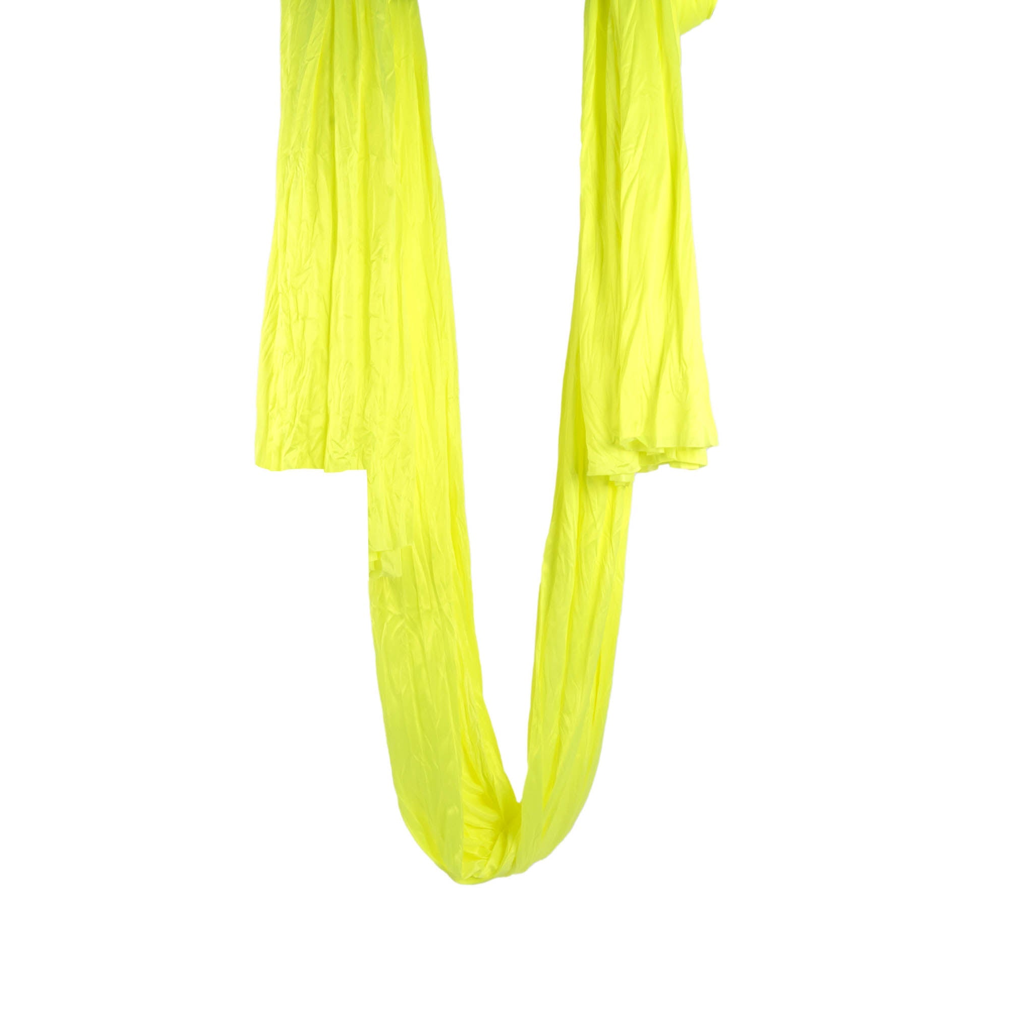 Prodigy 6m aerial yoga hammock in neon yellow hanging