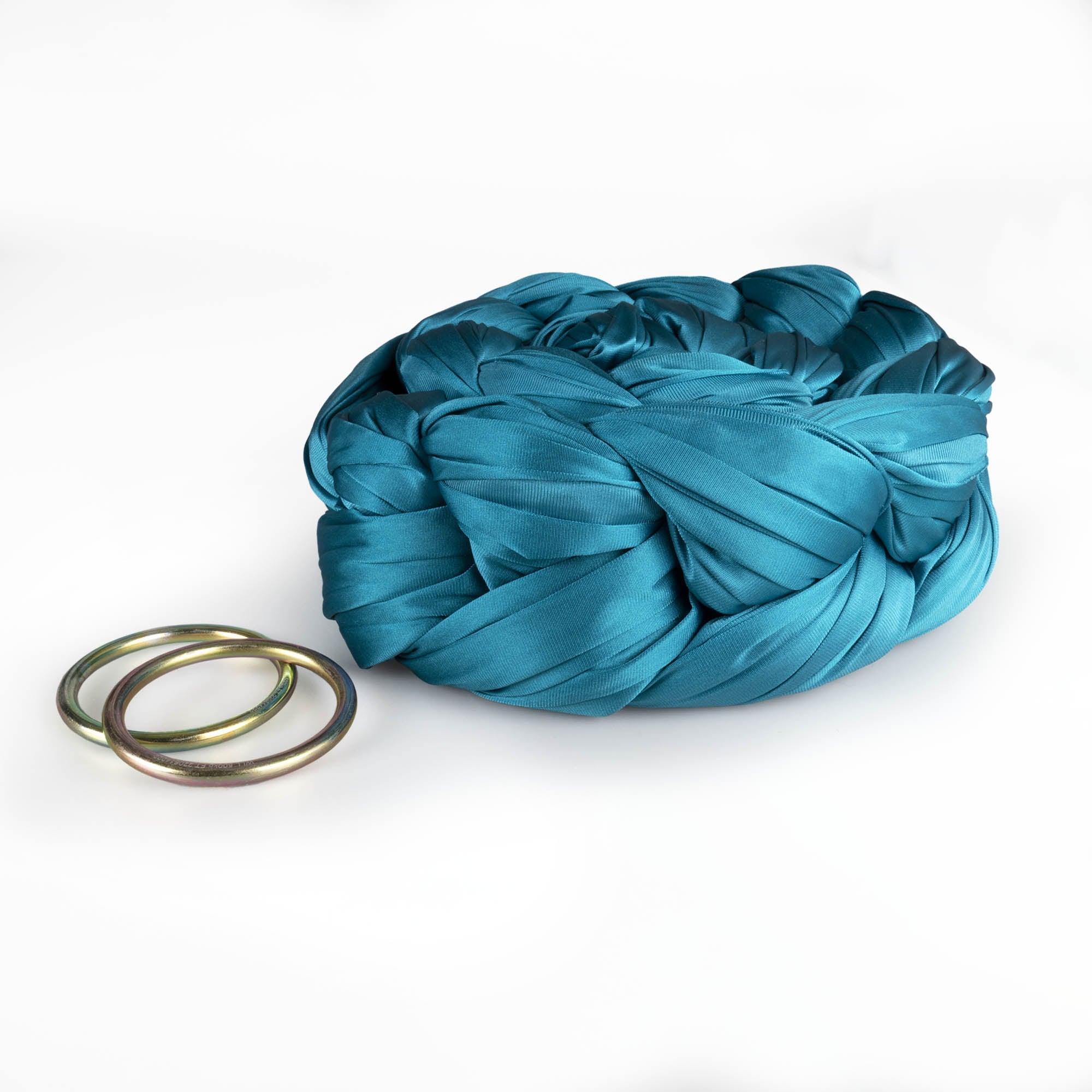 Prodigy 6m pine green aerial yoga hammock daisy chained with rings