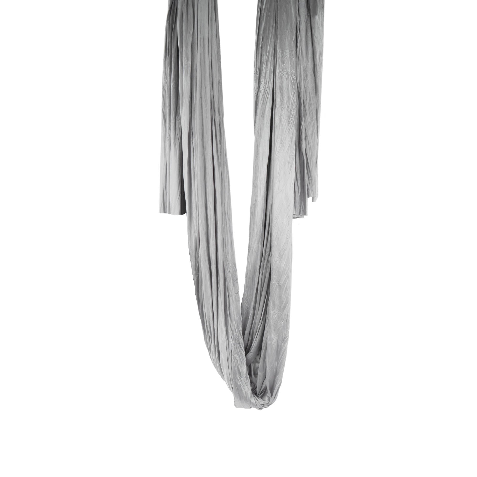 Prodigy 6m aerial yoga hammock in silver hanging