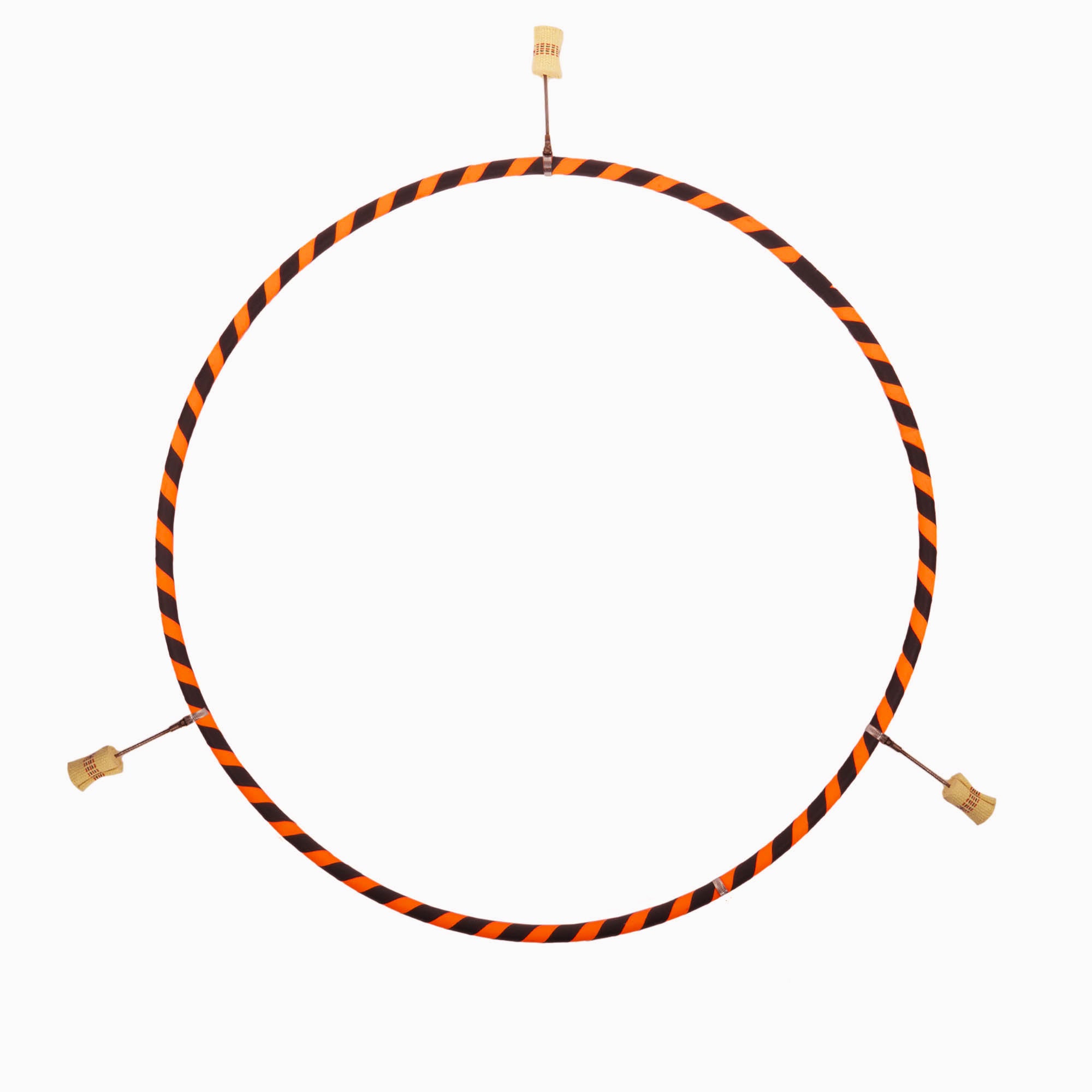 Orange and black echo travel hoop with 3 hot tips