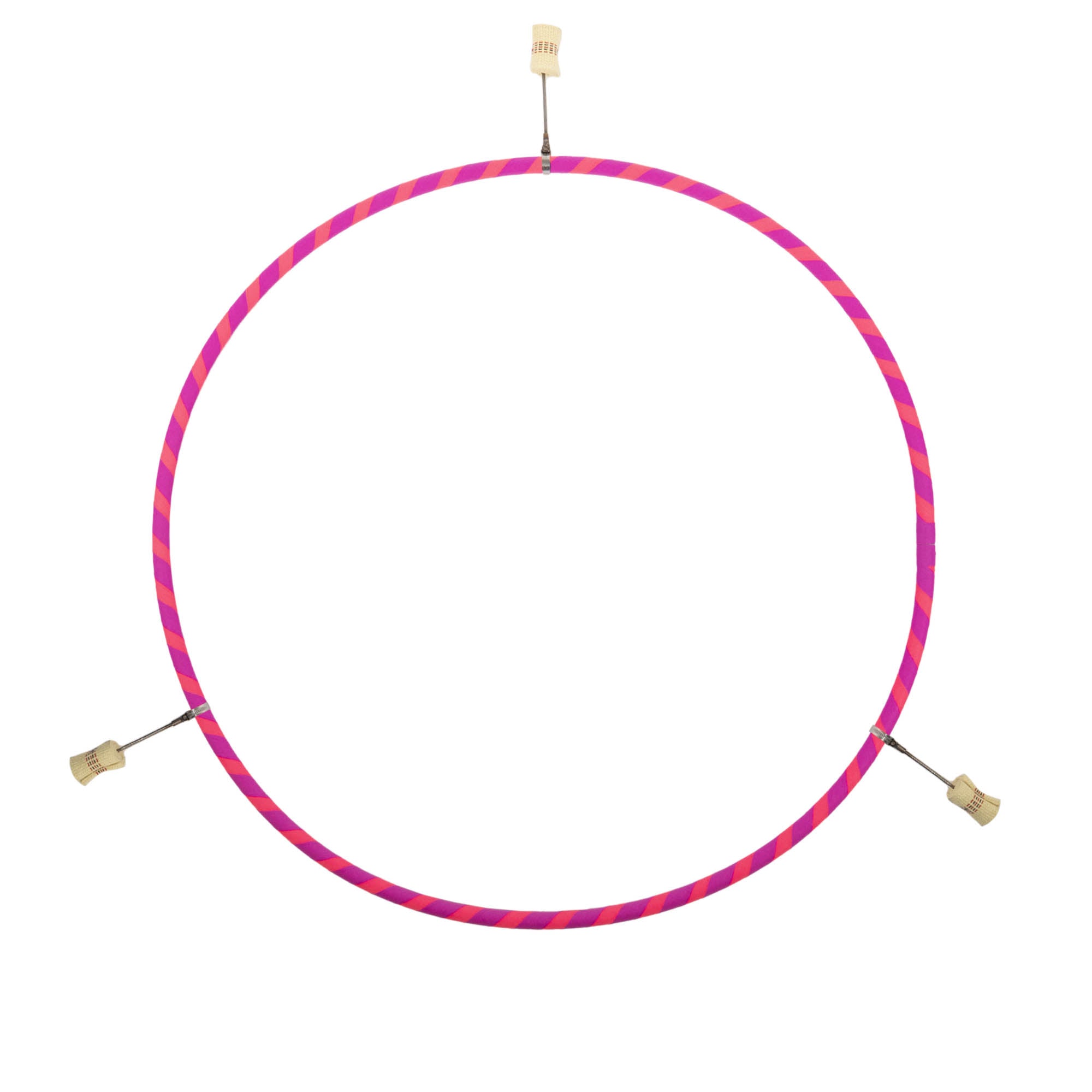 Pink and orange echo travel hoop with 3 hot tips
