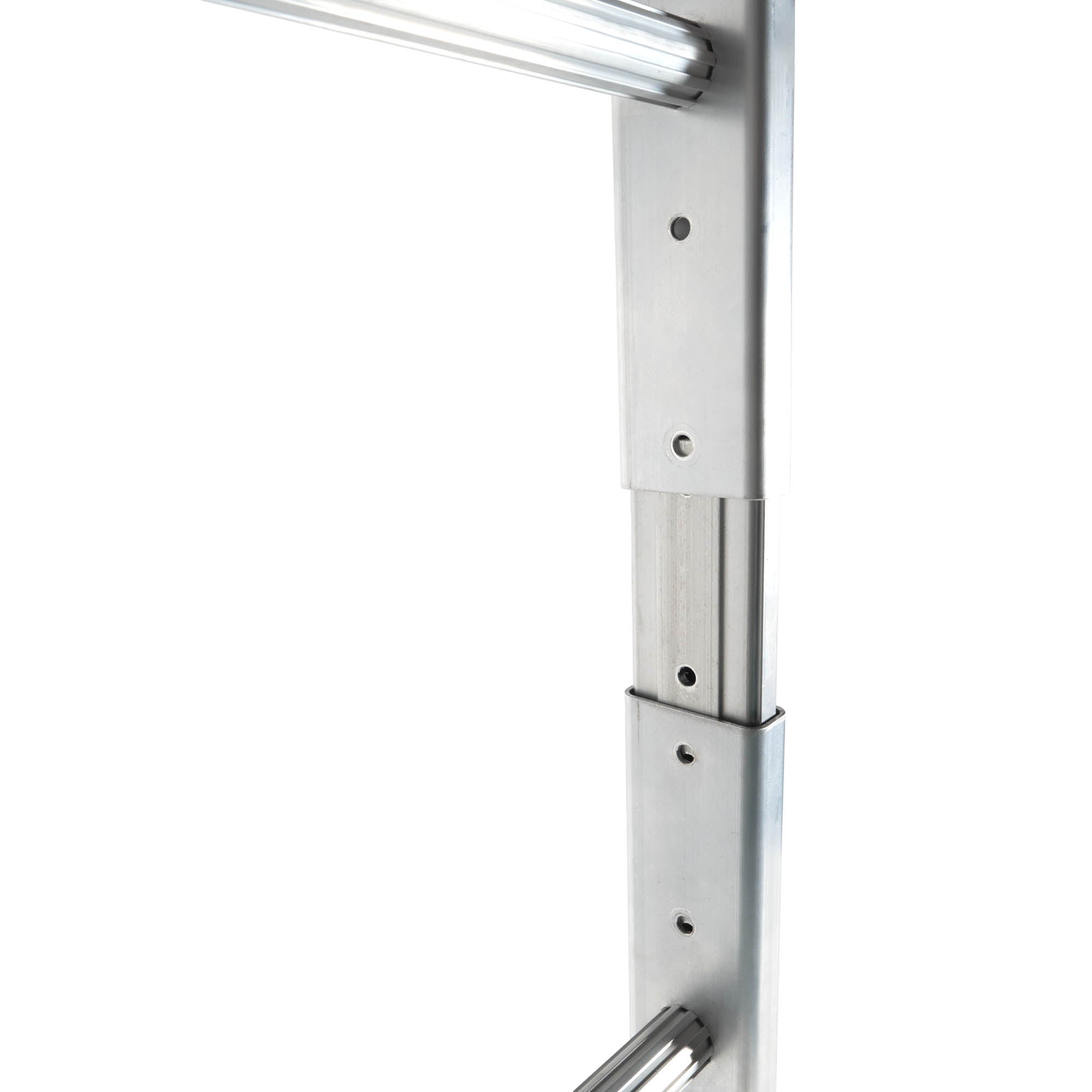 Close up of ladder being attached