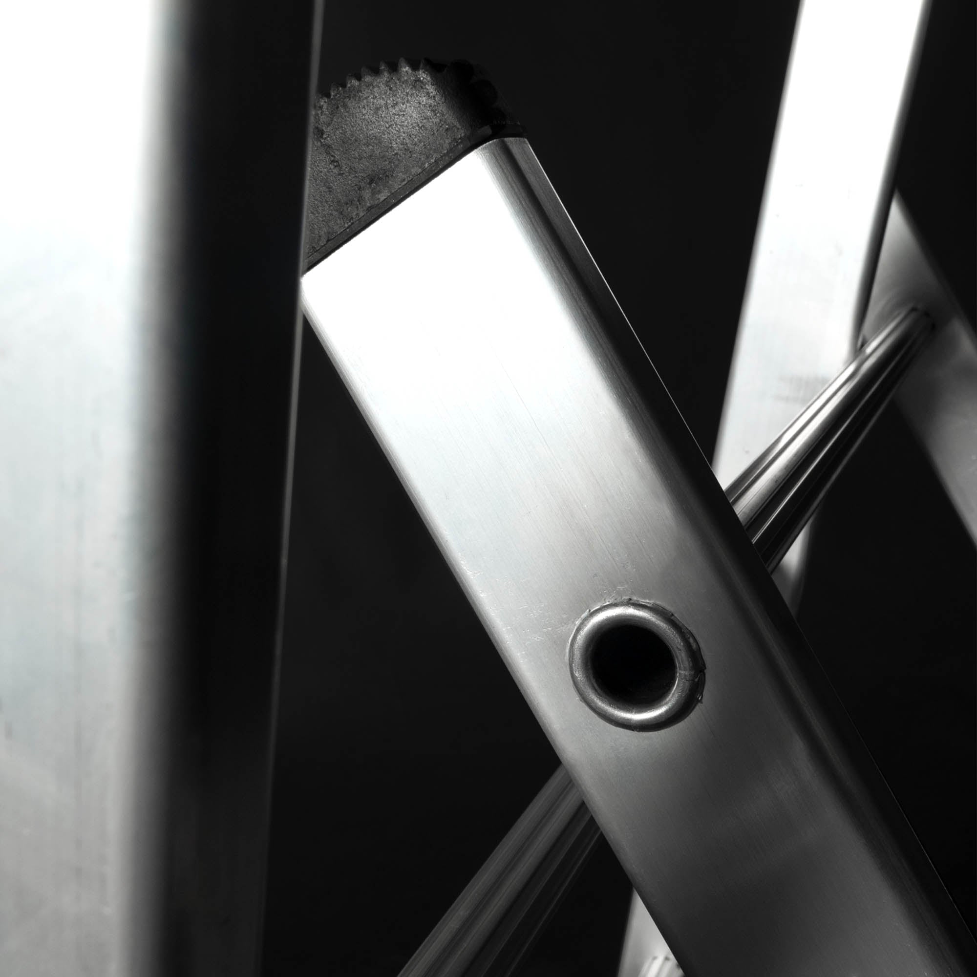 Close up of the end of ladder