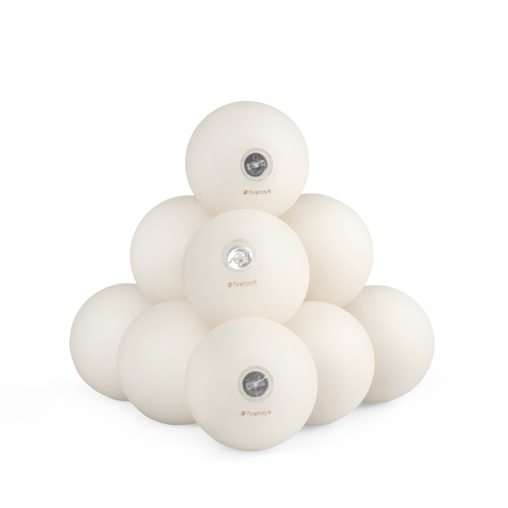 Firetoys slow fade juggling ball bundle side on