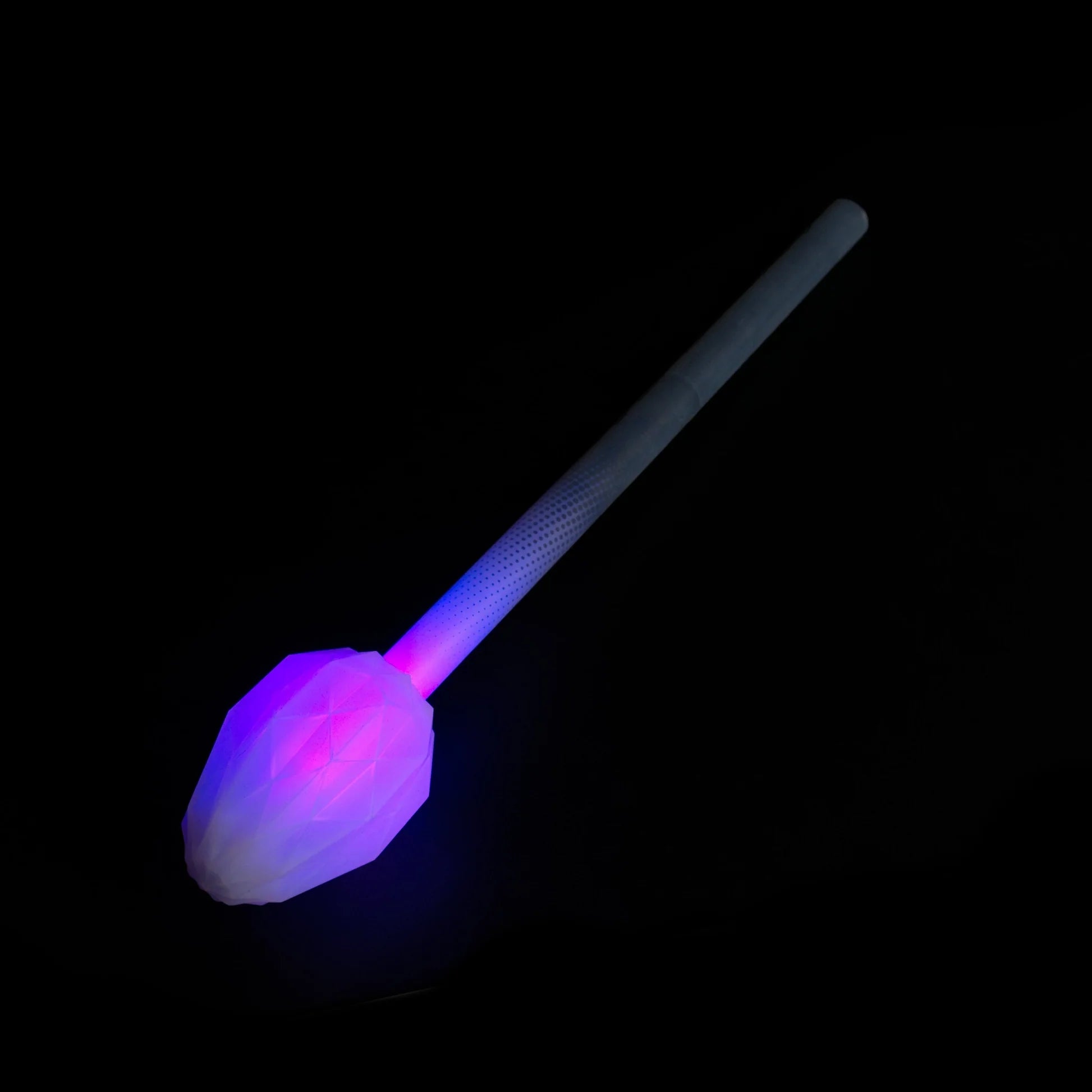 LED end glowing purple