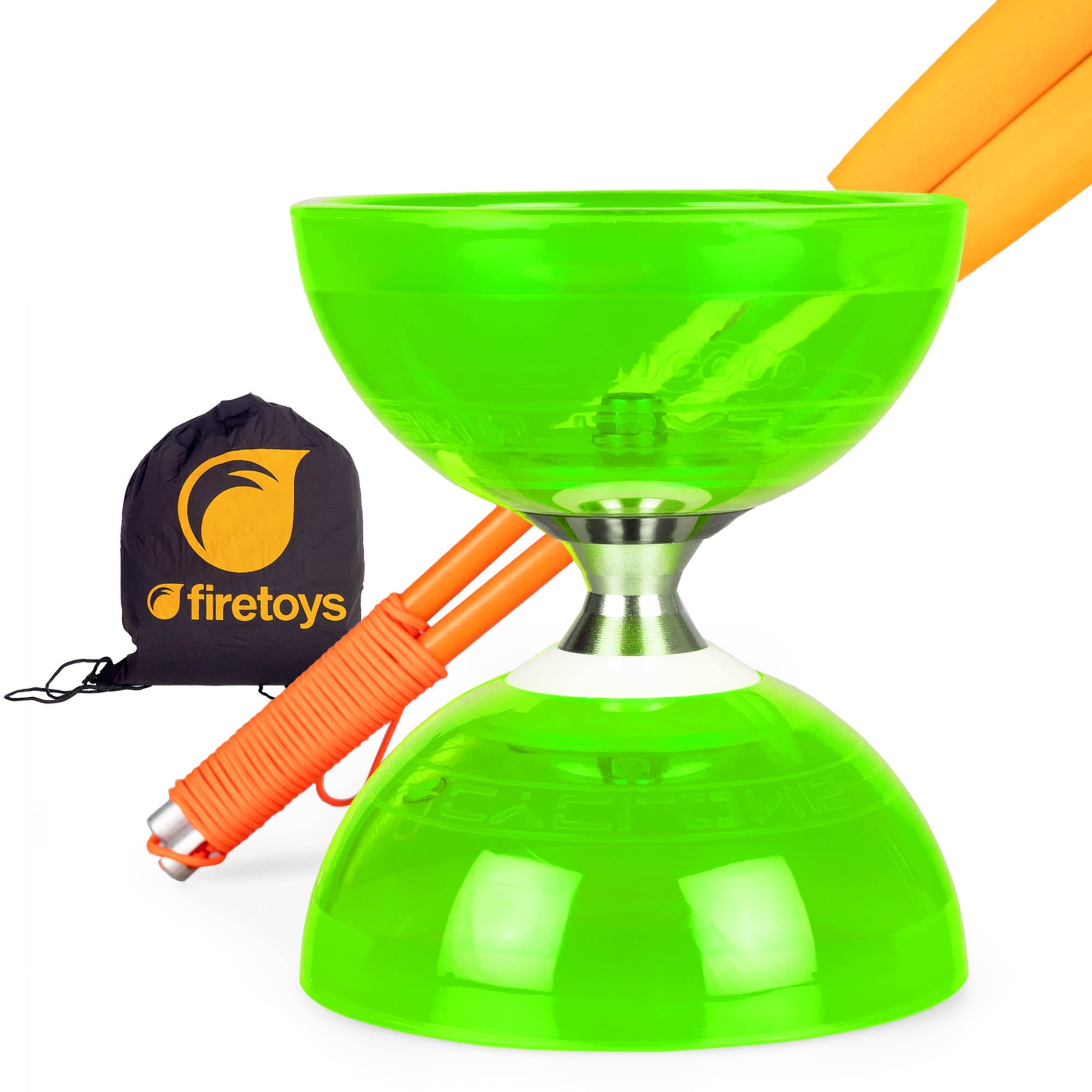 green with orange sticks