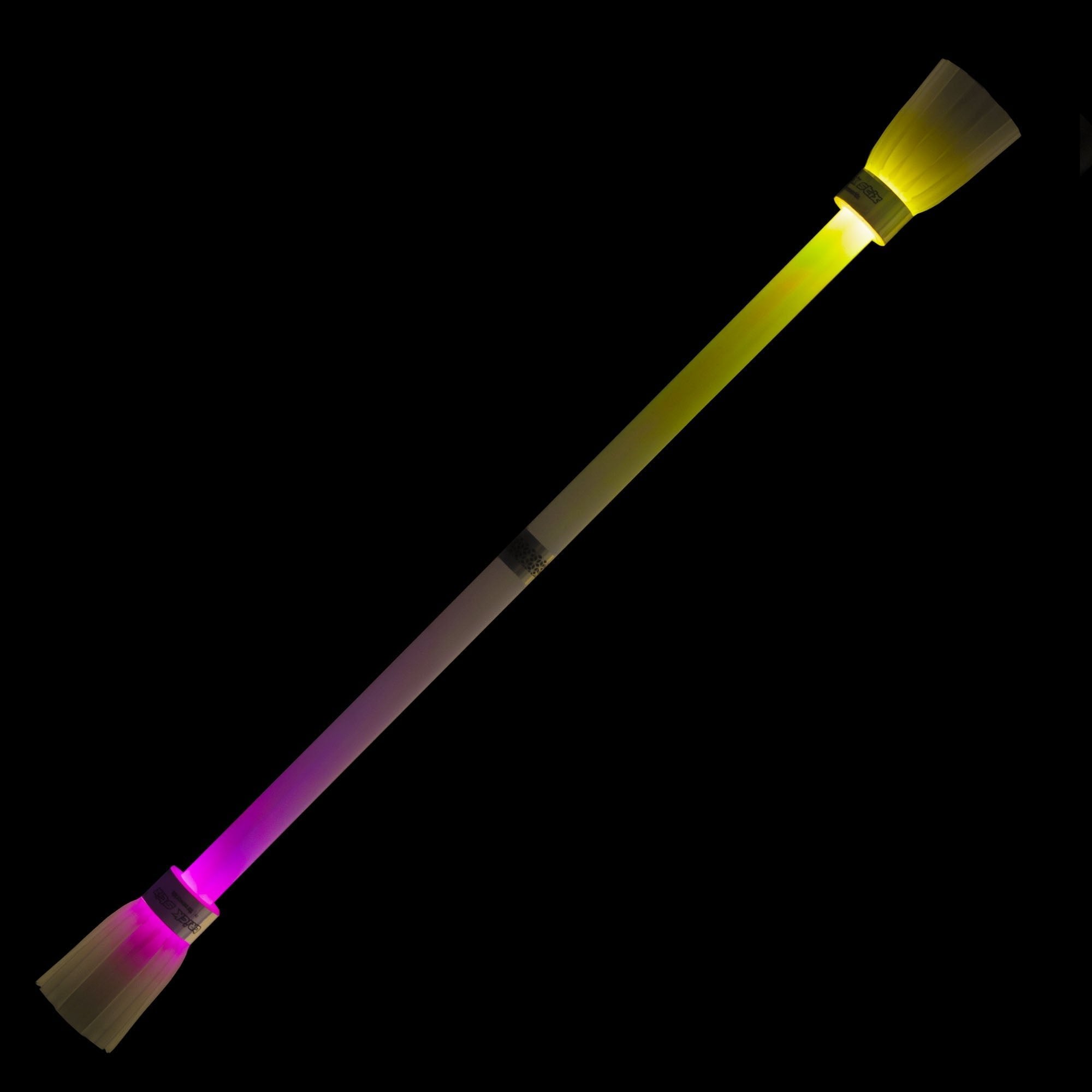 LUMI LED flowerstick glowing with 1 yellow light and 1 purple light