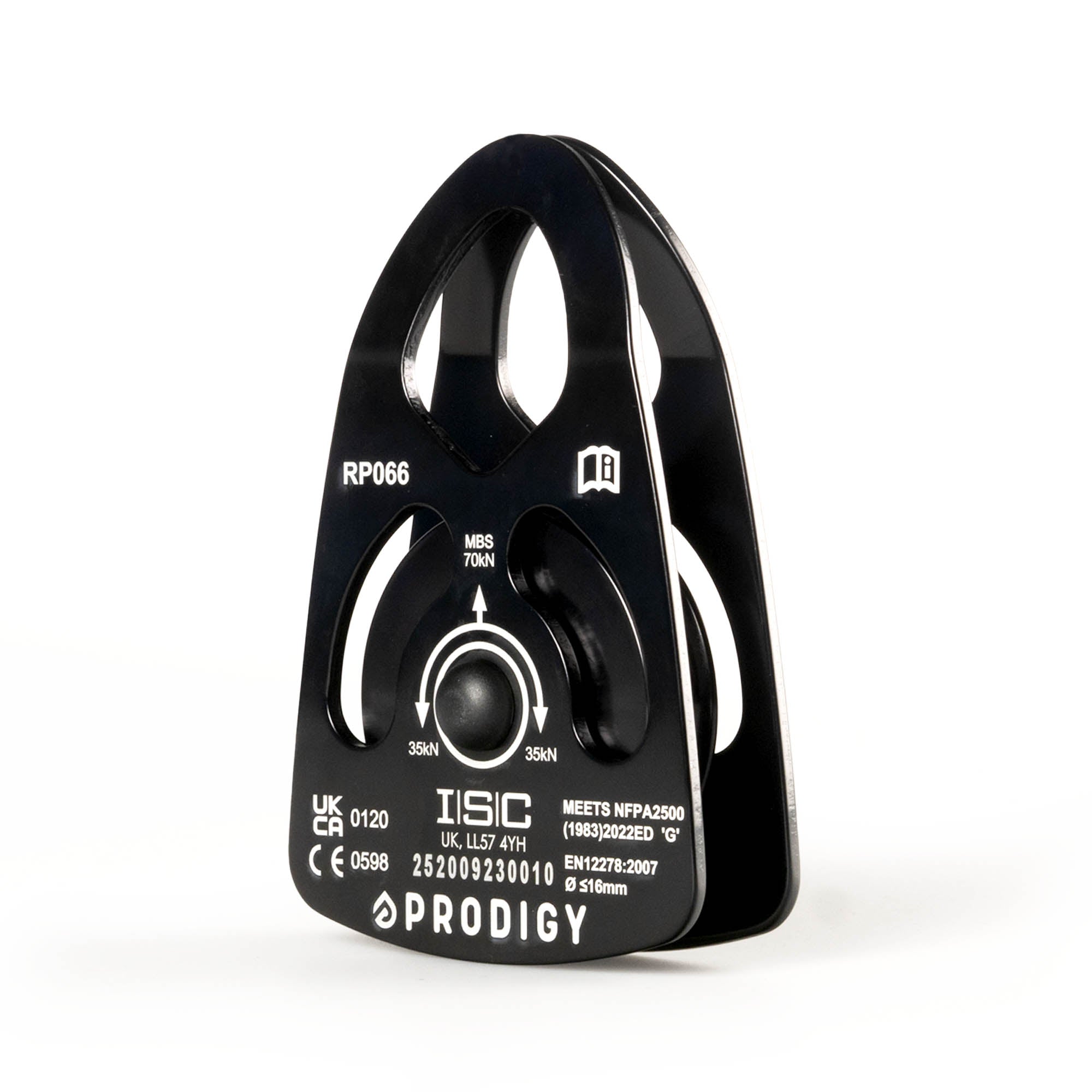 Black Prodigy ISC pulley on a white background
