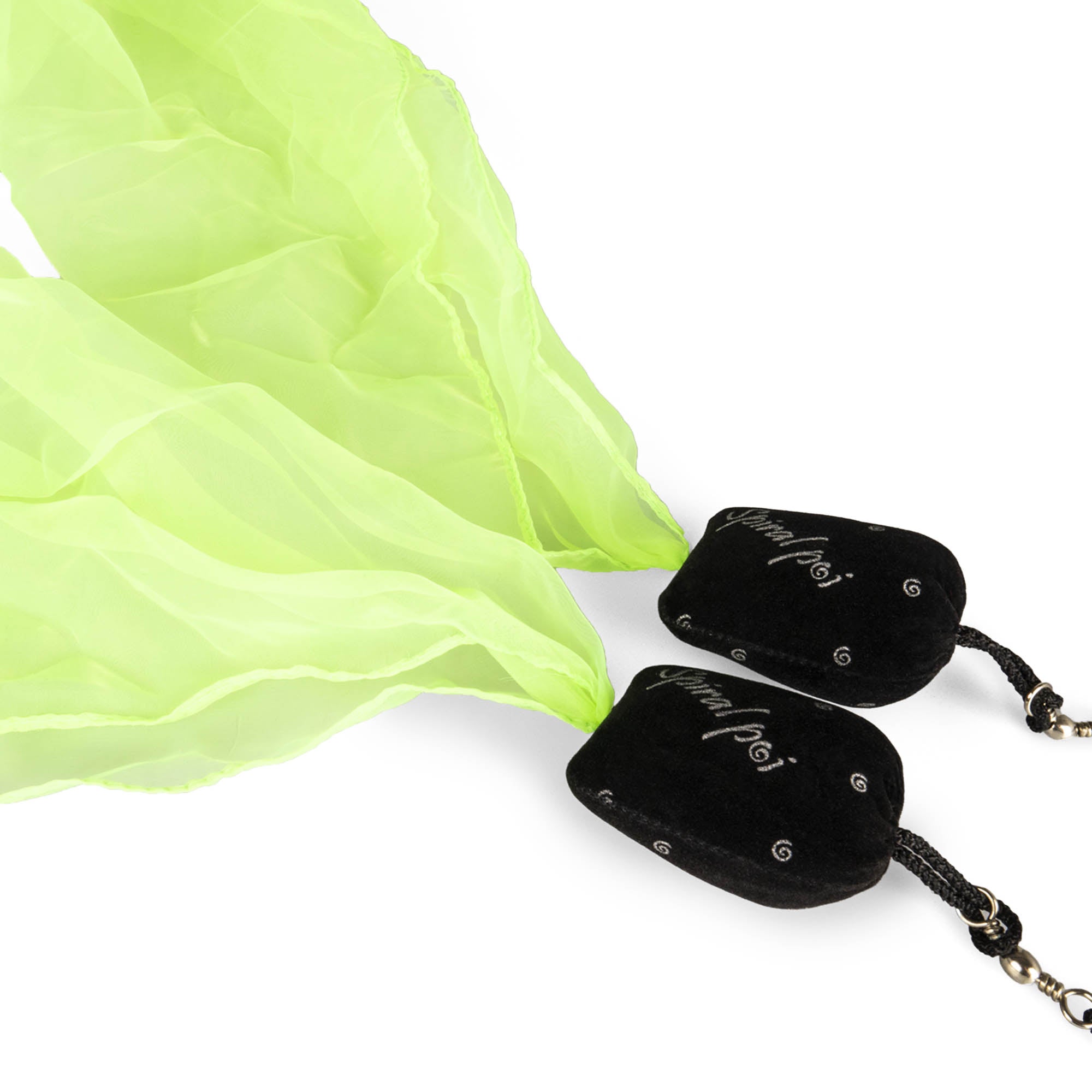 Close up of poi head UV Yellow (green)