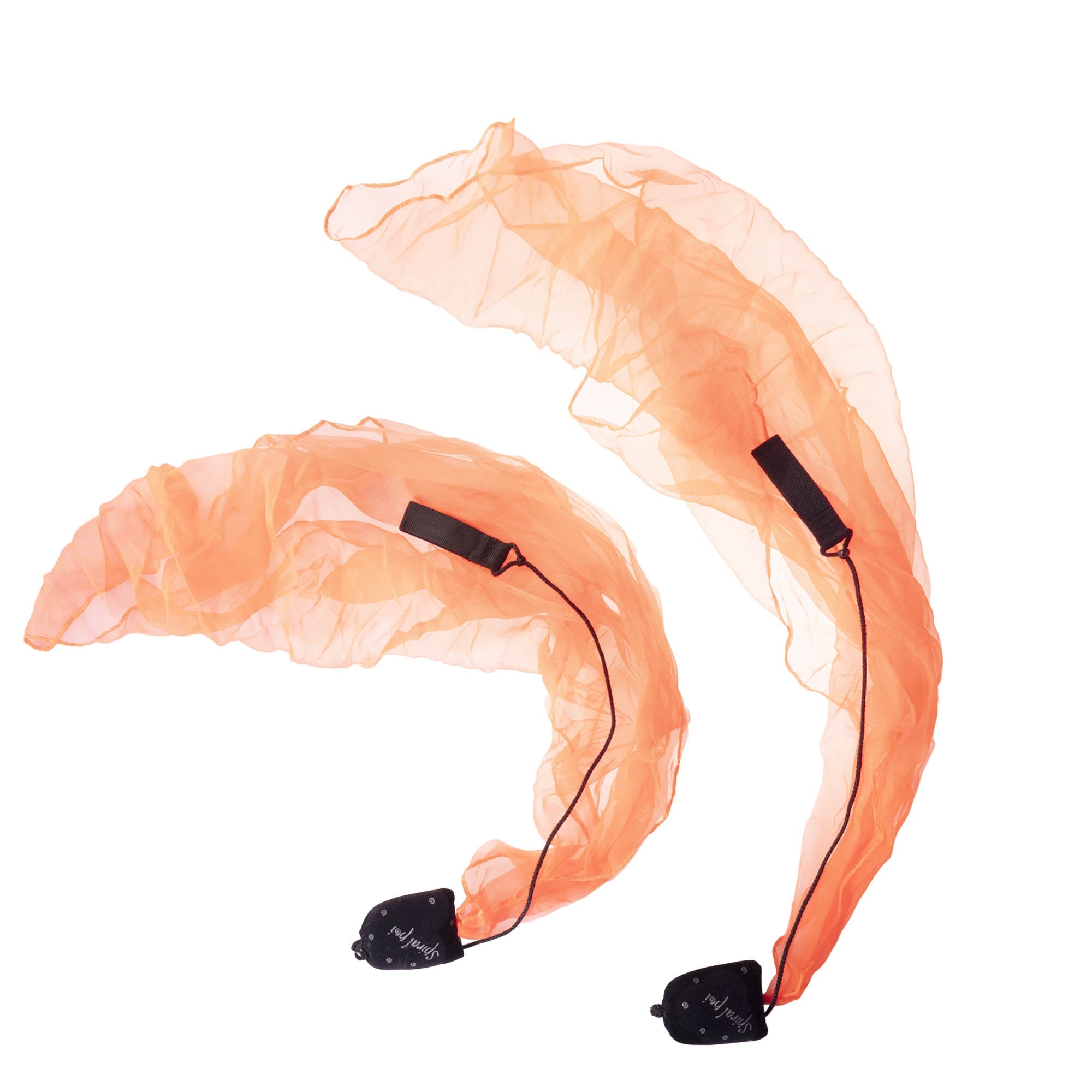 Pyropixie spiral poi orange curved layout