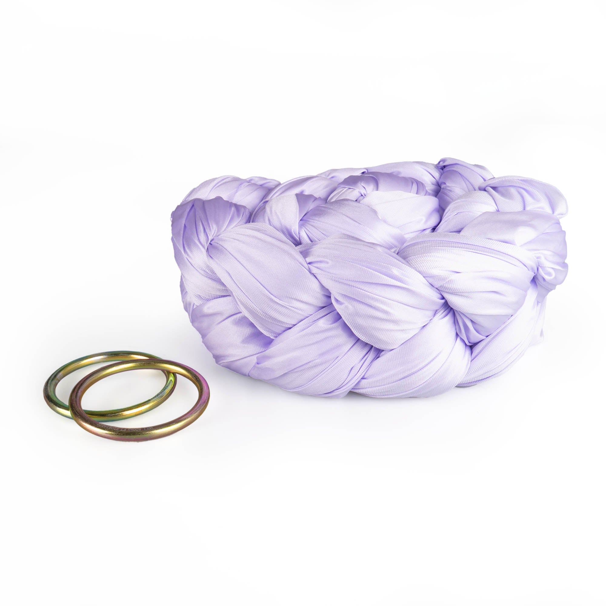 Prodigy 6m lilac aerial yoga hammock daisy chained with rings