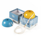 Wooden walking bobbins box open showing contents of the product