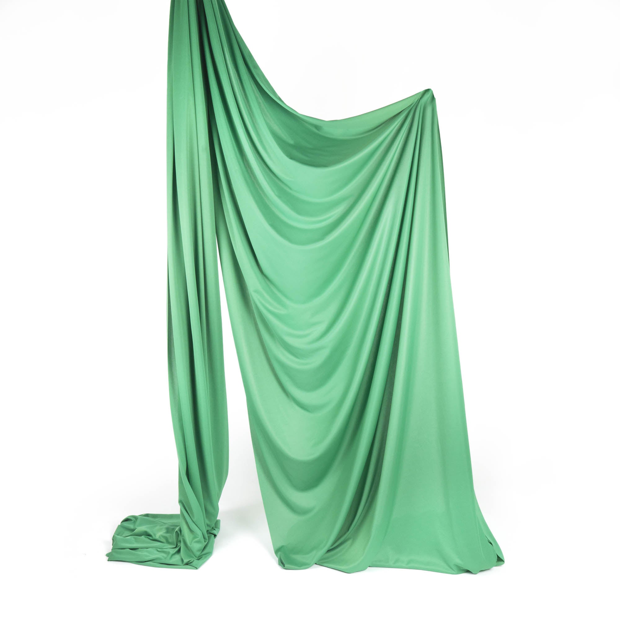 Kelly green silk rigged