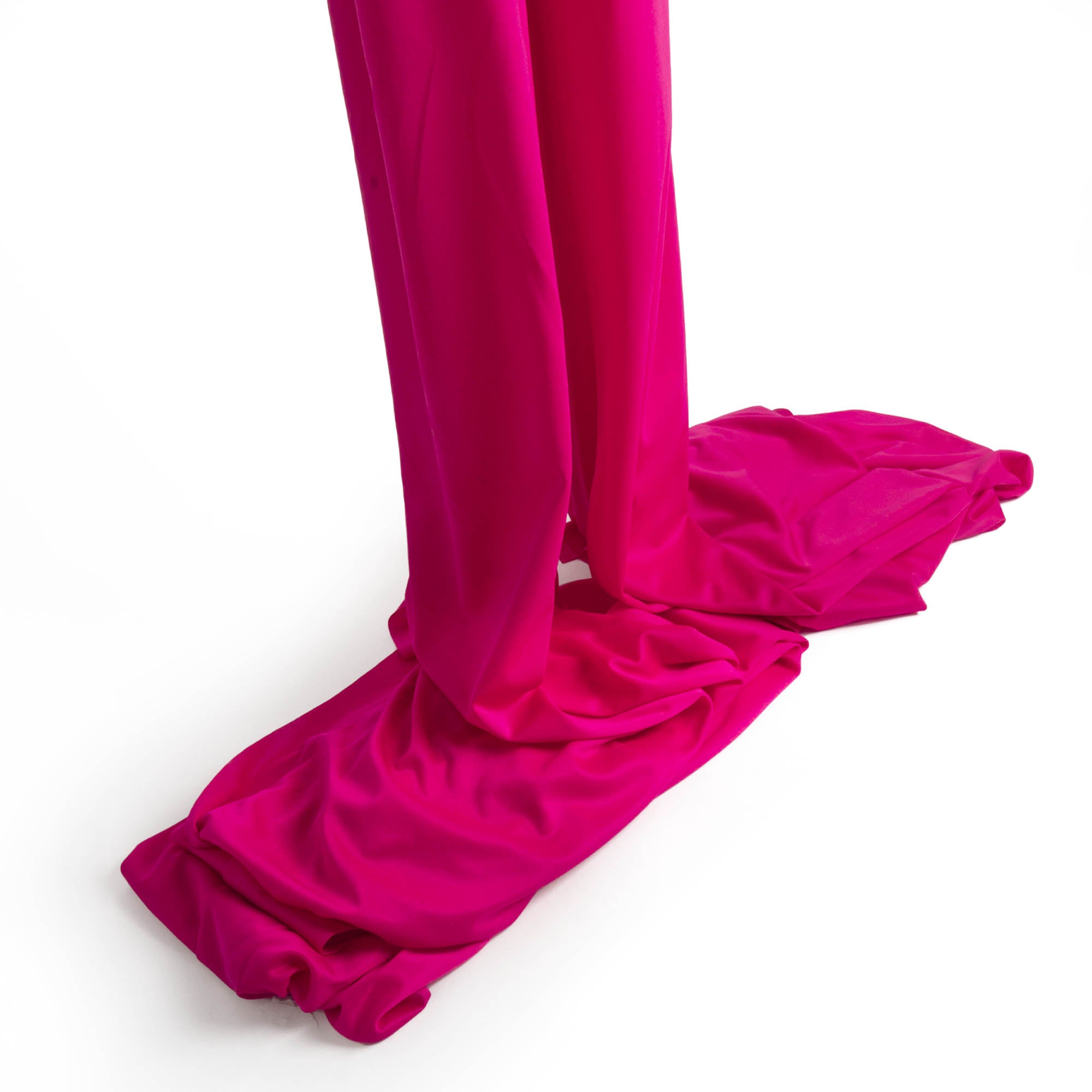Hot pink silk folded ends