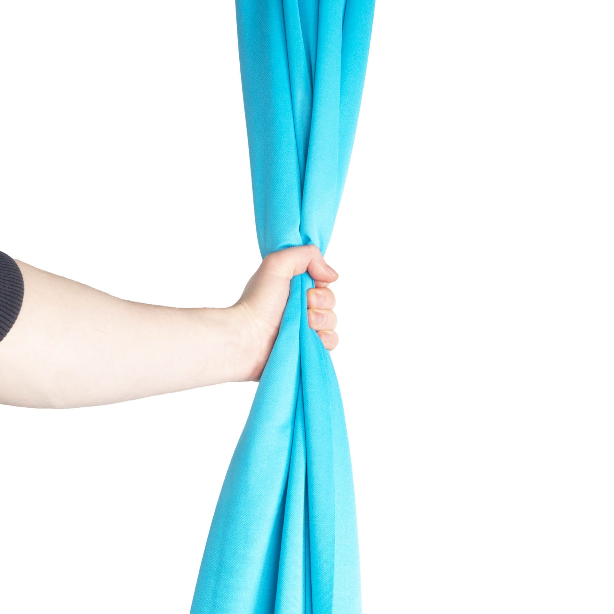 Firetoys youth aerial silk true turquoise in hand