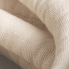 White Leo cotton covered rope close up of texture