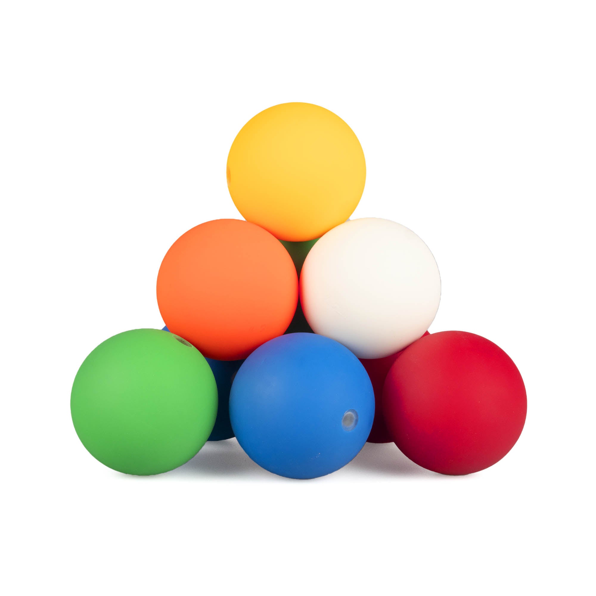 Bunch of Mr babache russian juggling balls stacked 