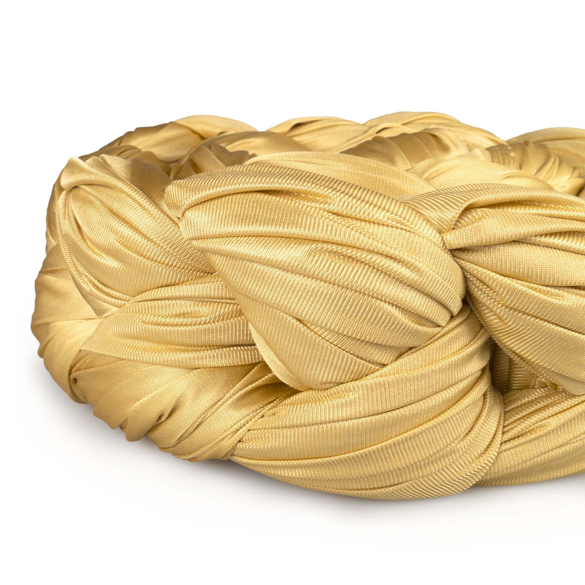 Gold silk coiled
