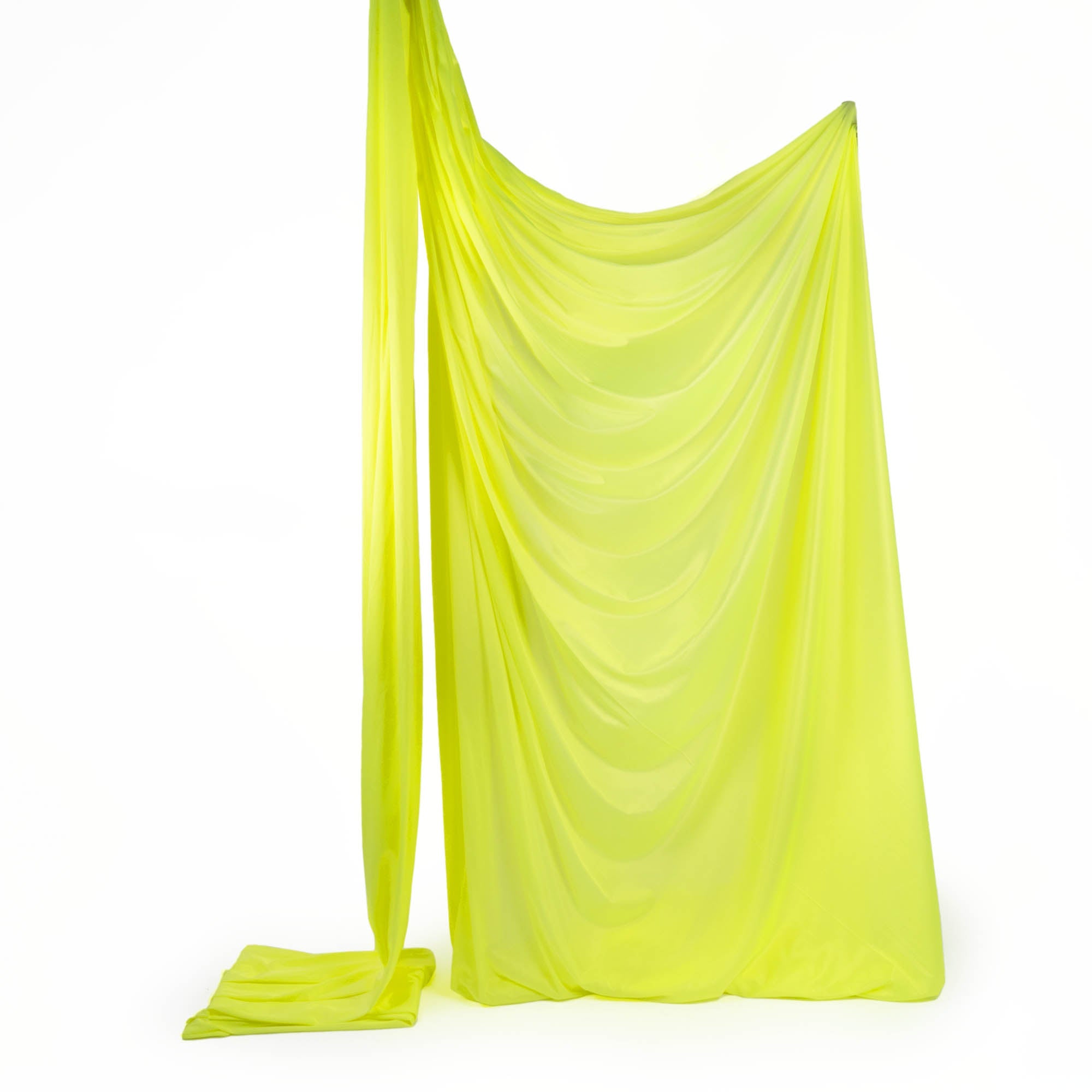 Neon yellow silk rigged
