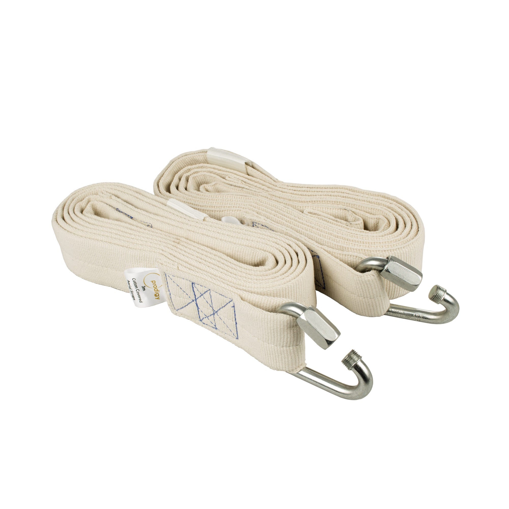 pair of coiled cotton covered aerial straps