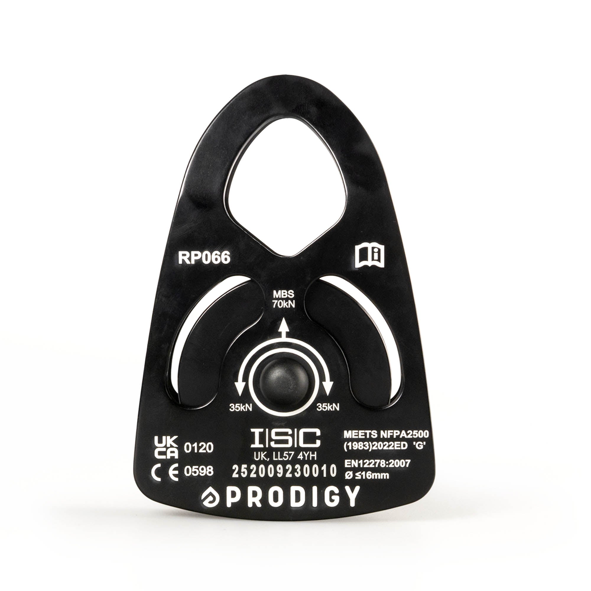 Black Prodigy ISC pulley on a white background