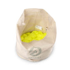 Neon yellow aerial silk in eco bag