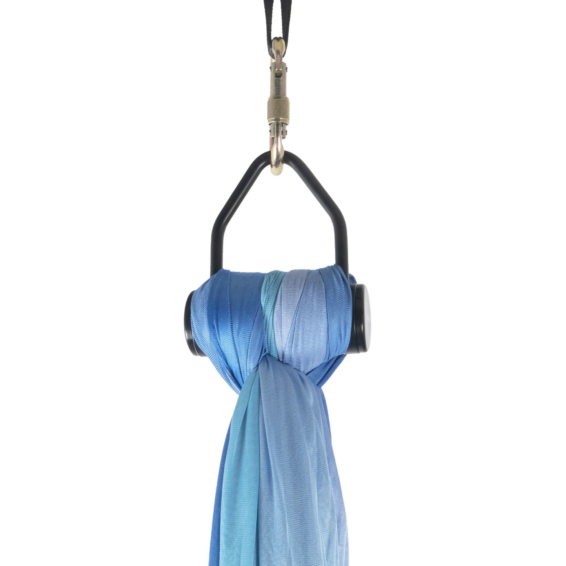 Prodigy aerial silk hook hanging silks, close up straight on