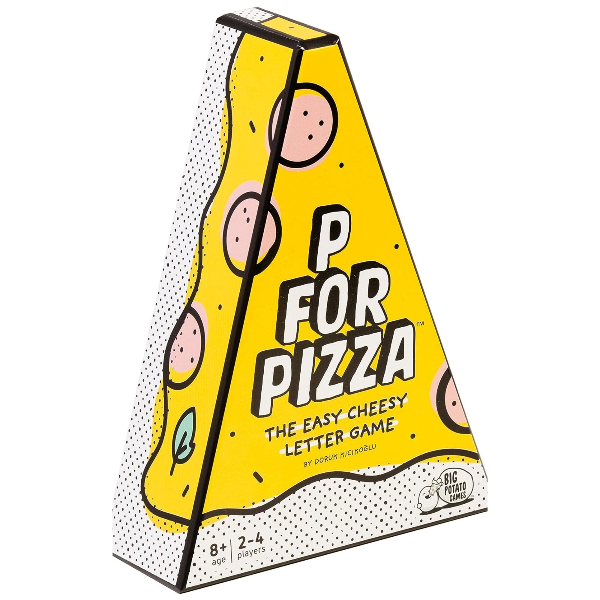 p for pizza front of box