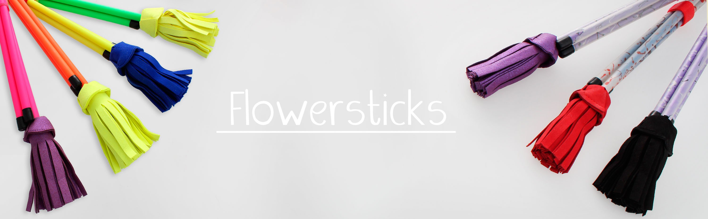 Arancia Flower Sticks per Principianti e Professionisti! 5 Fantastici Disegni Flash Flowerstick Set con Bacchette di Legno e Borsa da Viaggio