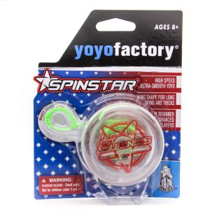 YoYoFactory LED Spinstar-Clear body/Red print/Red light