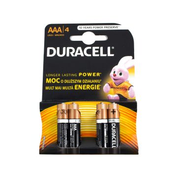 Duracell Basic AAA batteries - 4 pack 