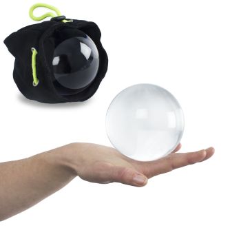 Crystal Clear Acrylic Contact Ball and protective bag
