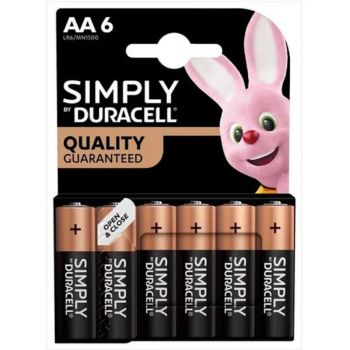 Duracell Basic AA batteries - 6 pack
